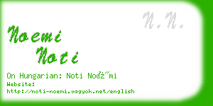 noemi noti business card